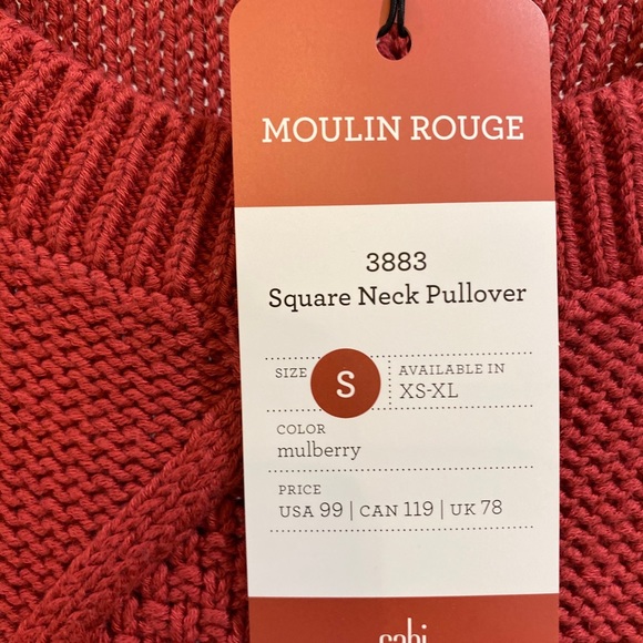 Cabi Fall 2020 Square Neck Pullover (small) - Picture 3 of 4